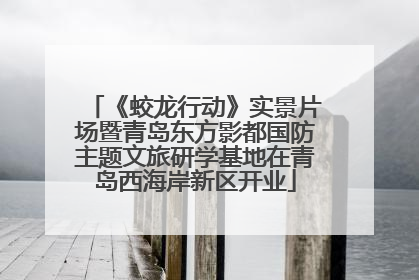 《蛟龙行动》实景片场暨青岛东方影都国防主题文旅研学基地在青岛西海岸新区开业