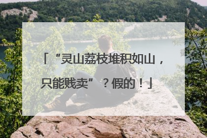 “灵山荔枝堆积如山，只能贱卖”？假的！