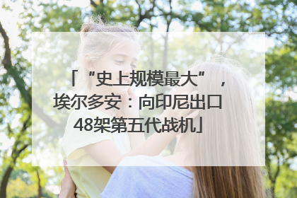“史上规模最大”，埃尔多安：向印尼出口48架第五代战机