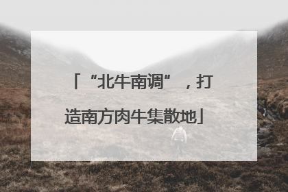 “北牛南调”，打造南方肉牛集散地