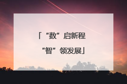 “数”启新程 “智”领发展