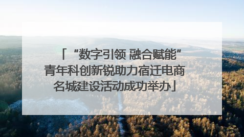 “数字引领 融合赋能”青年科创新锐助力宿迁电商名城建设活动成功举办