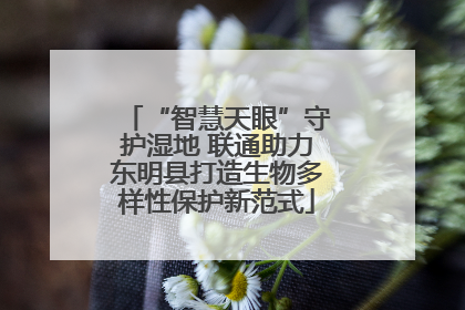“智慧天眼”守护湿地 联通助力东明县打造生物多样性保护新范式