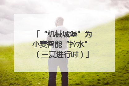“机械城堡”为小麦智能“控水”（三夏进行时）