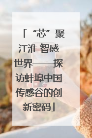 “芯”聚江淮 智感世界——探访蚌埠中国传感谷的创新密码