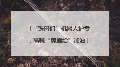 “铁哥们”机器人护考，高喊“奥里给”加油
