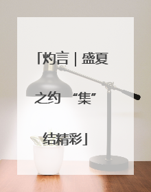 灼言｜盛夏之约 “集”结精彩