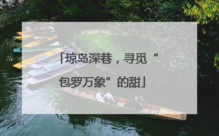 琼岛深巷，寻觅“包罗万象”的甜