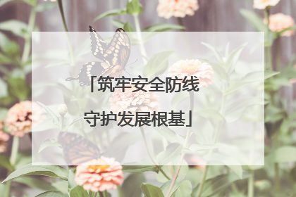 筑牢安全防线 守护发展根基