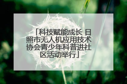 科技赋能成长 日照市无人机应用技术协会青少年科普进社区活动举行