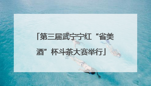 第三届武宁宁红“省美酒”杯斗茶大赛举行