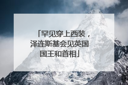罕见穿上西装，泽连斯基会见英国国王和首相
