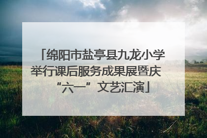 绵阳市盐亭县九龙小学举行课后服务成果展暨庆“六一”文艺汇演
