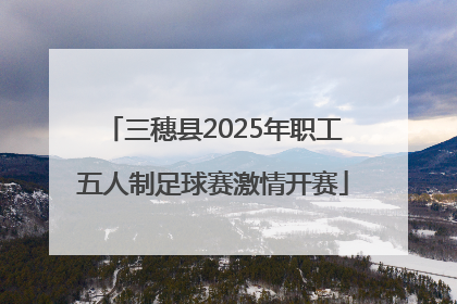 三穗县2025年职工五人制足球赛激情开赛