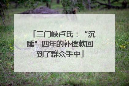 三门峡卢氏：“沉睡”四年的补偿款回到了群众手中