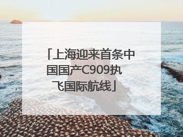 上海迎来首条中国国产C909执飞国际航线