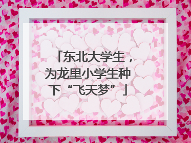 东北大学生，为龙里小学生种下“飞天梦”
