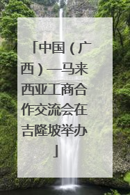 中国（广西）—马来西亚工商合作交流会在吉隆坡举办