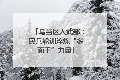乌当区人武部：民兵轮训淬炼“多面手”力量