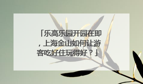 乐高乐园开园在即，上海金山如何让游客吃好住玩得好？