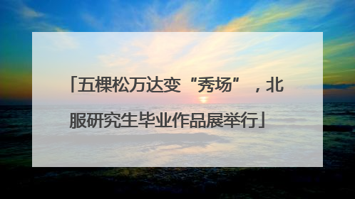 五棵松万达变“秀场”，北服研究生毕业作品展举行
