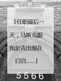 任职最后一天，马斯克眼角淤青出现在白宫……