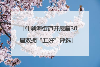 什刹海街道开展第30届双拥“五好”评选