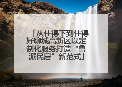 从住得下到住得好聊城高新区以定制化服务打造“鲁派民居”新范式