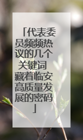 代表委员频频热议的几个关键词 藏着临安高质量发展的密码