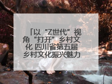 以“Z世代”视角“打开”乡村文化 四川省第五届乡村文化振兴魅力竞演大赛启动