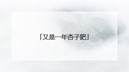 又是一年杏子肥