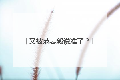 又被范志毅说准了？