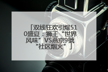 双线狂欢引爆510盛夏：狮王“世界风味”VS燕京9號“社区烟火”