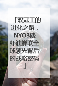 双冠王的进化之路：NYO3磷虾油蝉联全球领先背后的战略密码
