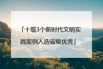 十堰3个新时代文明实践案例入选省级优秀