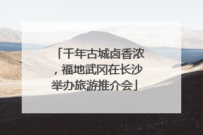 千年古城卤香浓，福地武冈在长沙举办旅游推介会