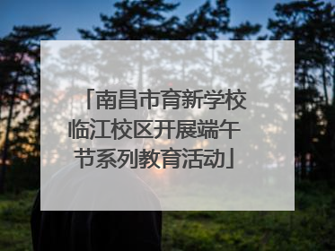 南昌市育新学校临江校区开展端午节系列教育活动