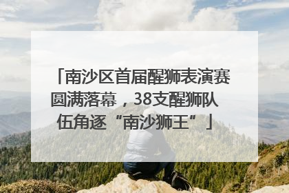 南沙区首届醒狮表演赛圆满落幕，38支醒狮队伍角逐“南沙狮王”