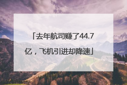 去年航司赚了44.7亿，飞机引进却降速