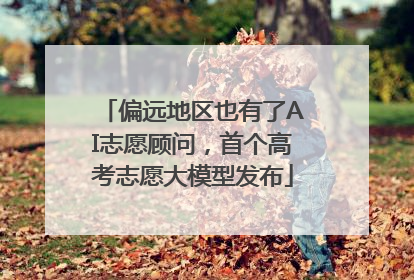 偏远地区也有了AI志愿顾问，首个高考志愿大模型发布