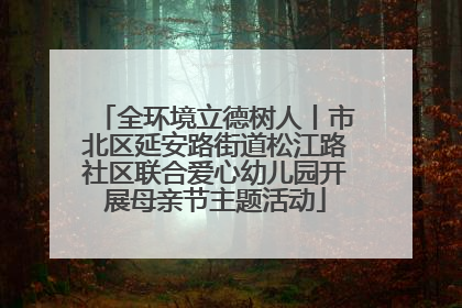 全环境立德树人丨市北区延安路街道松江路社区联合爱心幼儿园开展母亲节主题活动