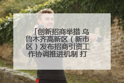 创新招商举措 乌鲁木齐高新区（新市区）发布招商引资工作协调推进机制 打造投资发展新高地