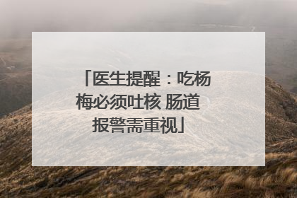 医生提醒：吃杨梅必须吐核 肠道报警需重视
