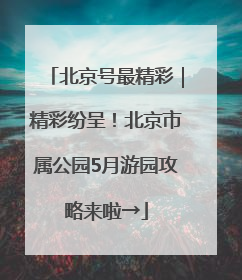 北京号最精彩｜精彩纷呈！北京市属公园5月游园攻略来啦→