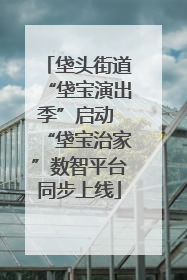 垡头街道“垡宝演出季”启动 “垡宝治家”数智平台同步上线