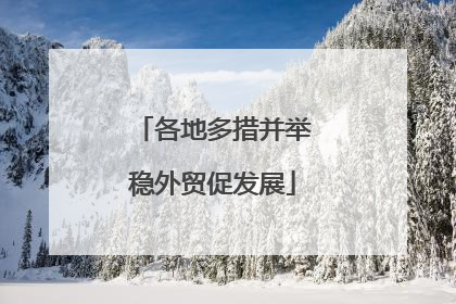 各地多措并举稳外贸促发展