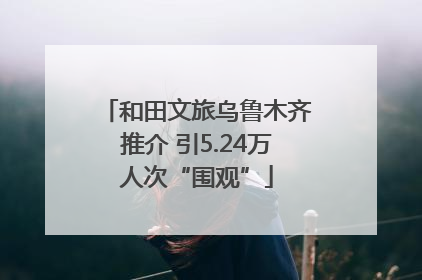 和田文旅乌鲁木齐推介 引5.24万人次“围观”