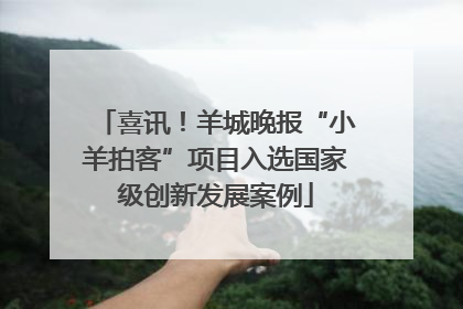 喜讯！羊城晚报“小羊拍客”项目入选国家级创新发展案例