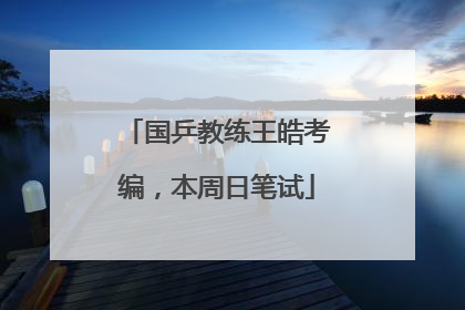 国乒教练王皓考编，本周日笔试