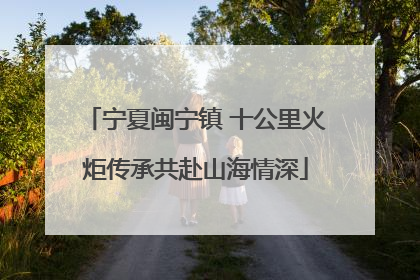 宁夏闽宁镇 十公里火炬传承共赴山海情深